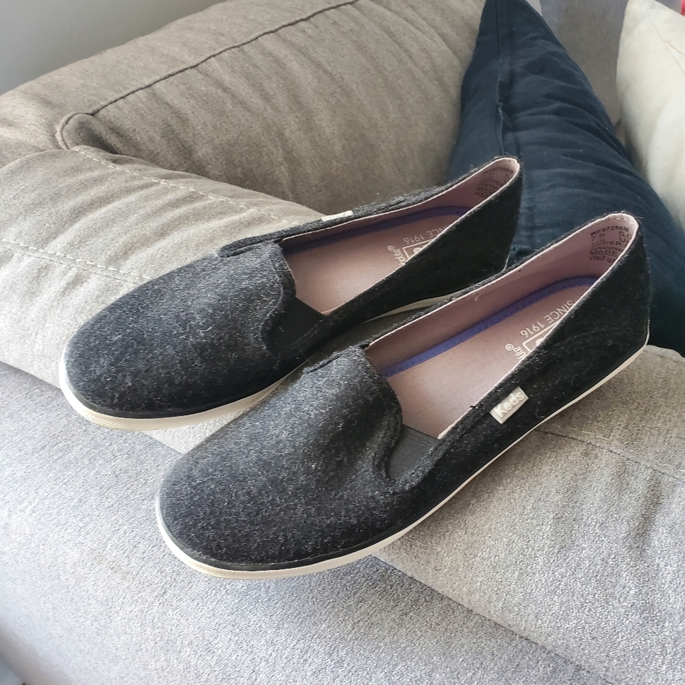Wool blend black / charcoal keds!